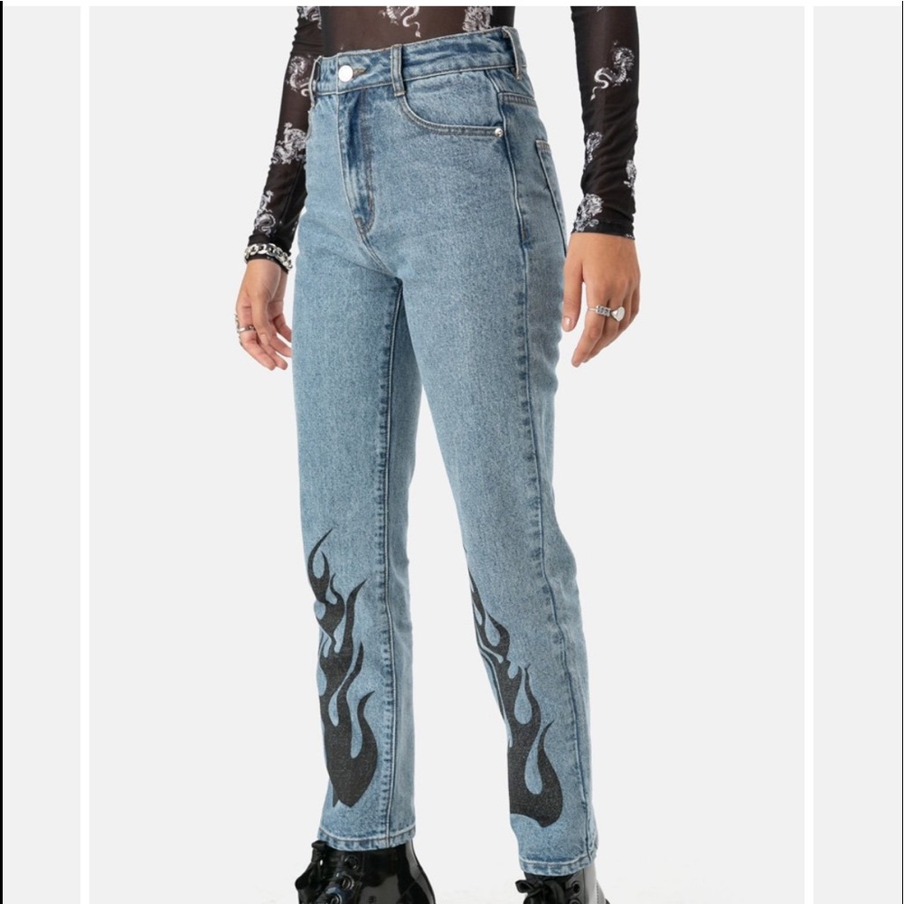 adika fire blue jeans
